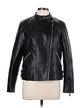 MICHAEL Michael Kors Faux Leather Jacket (view 1)