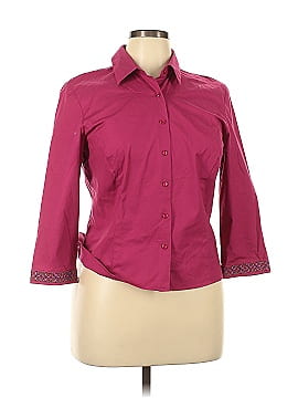 Ann Taylor 3/4 Sleeve Button-Down Shirt (view 1)