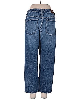 Madewell Petite Classic Straight Jeans in Fawn Wash (view 2)