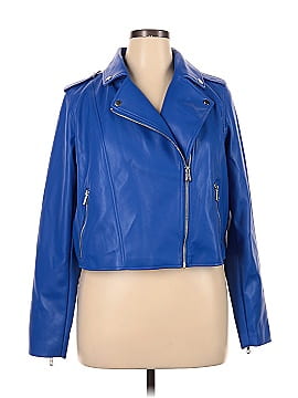 ELOQUII Faux Leather Jacket (view 1)