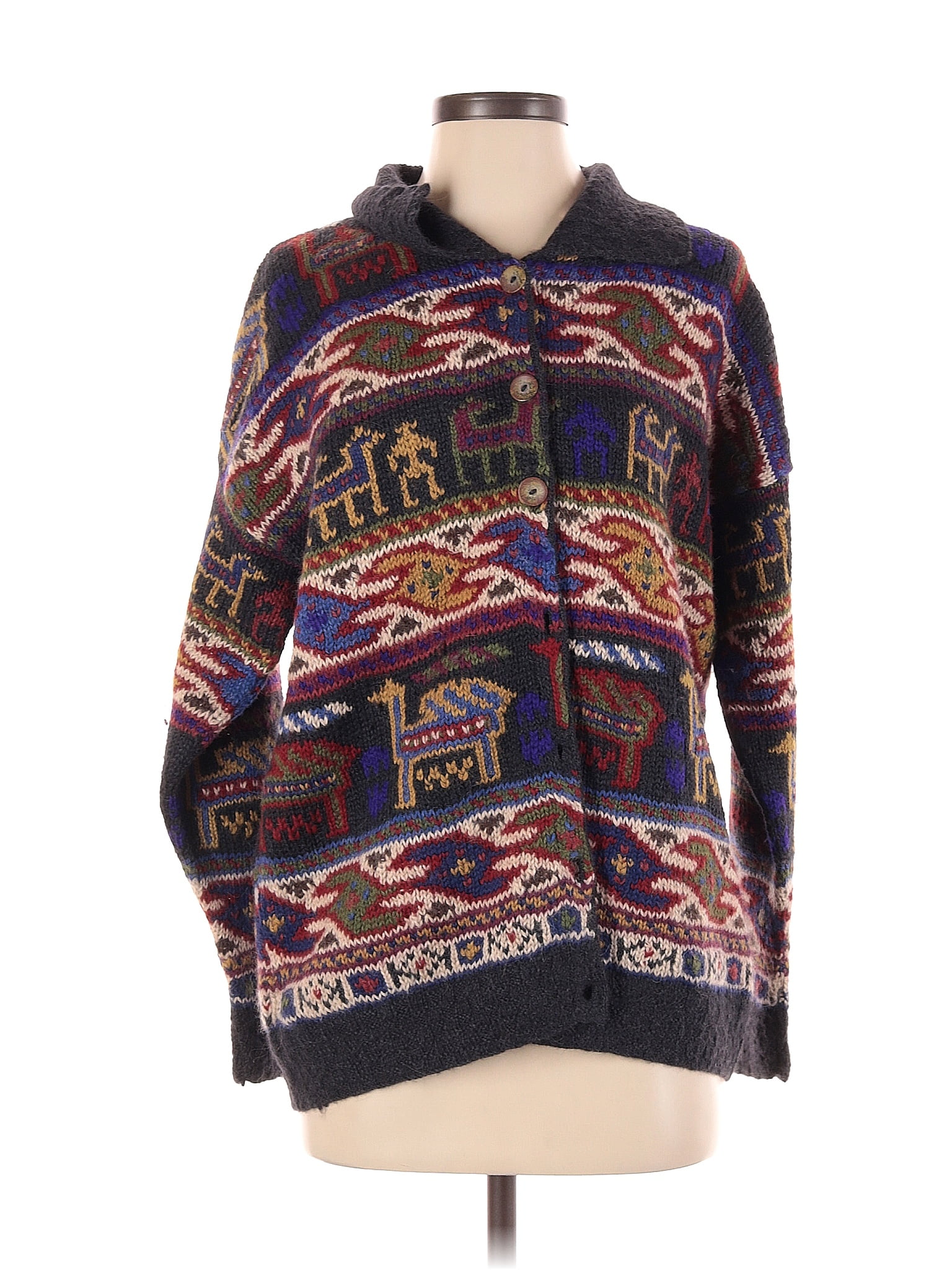 Artesania 100 Alpaca Jacquard Batik Aztec Or Tribal Print Blue Wool Artesania 100 Alpaca Jacquard Batik Aztec Or Tribal Print Blue Wool