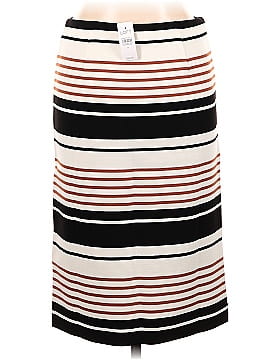 Ann Taylor LOFT Striped Pull On Pencil Skirt (view 2)
