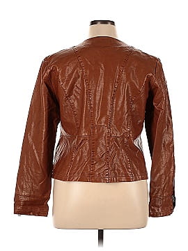 Ann Taylor LOFT Outlet Faux Leather Jacket (view 2)