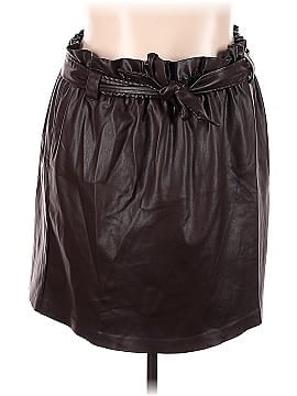 ELOQUII Faux Leather Skirt (view 1)