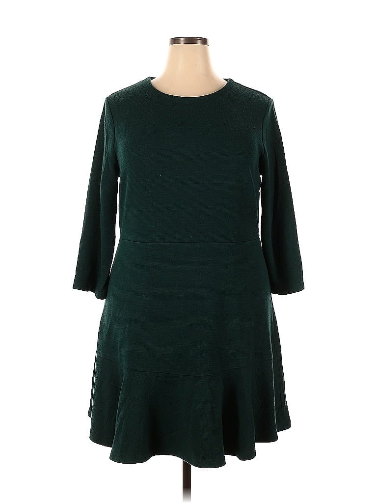 Gap Solid Green Casual Dress Size 20 (Plus) - photo 1