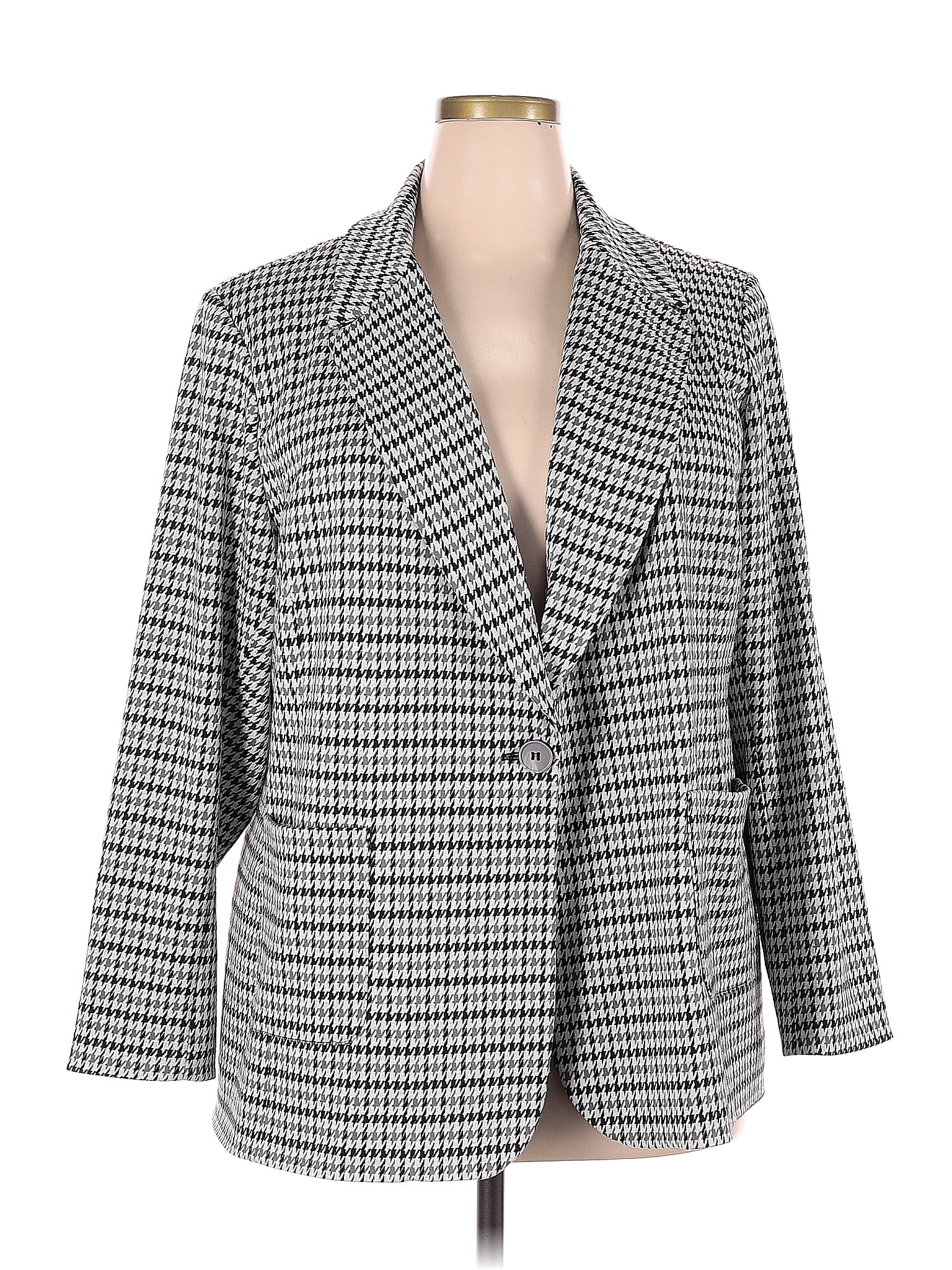 Susan Graver Houndstooth Marled Checkered-gingham Tweed Chevron ...