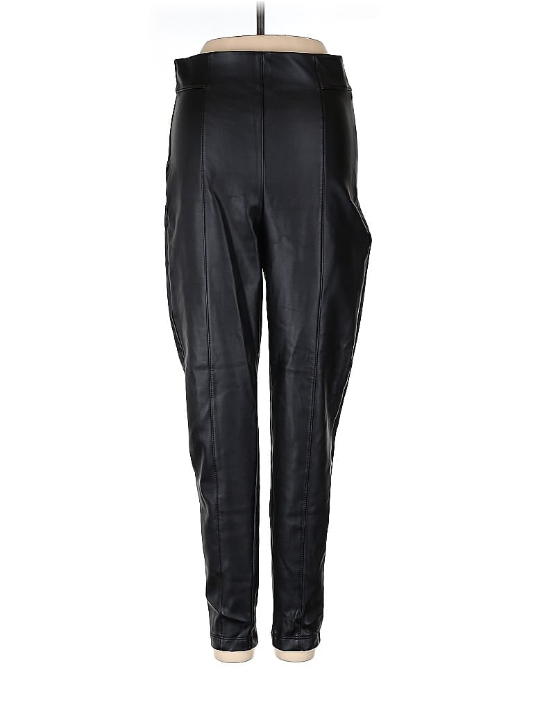 Pre-owned Ann Taylor Track Pants In Black