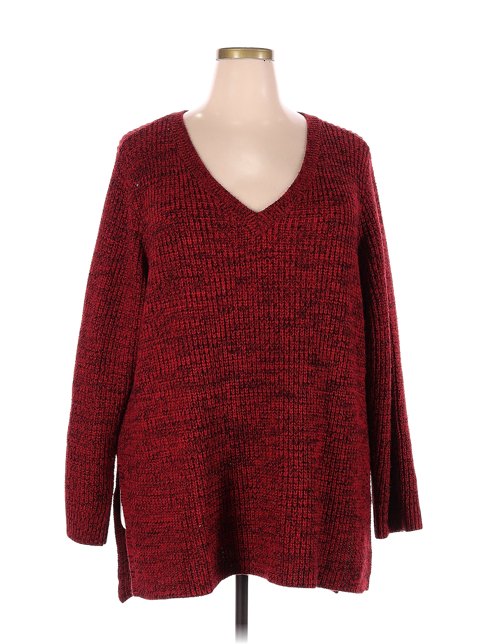 Torrid 100% Acrylic Red Pullover Sweater Size 5X Plus (5) (Plus) - 64% ...