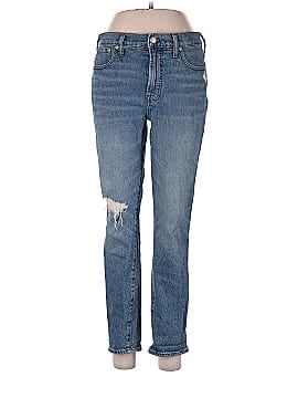 Madewell The Mid-Rise Perfect Vintage Jean in Ainsdale Wash: Knee-Rip Edition (view 1)