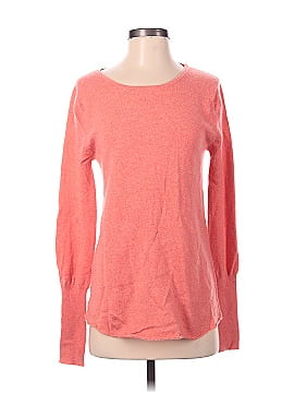 Pink Cashmere Pullover Sweater (view 1)