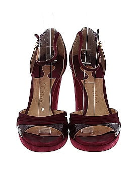 Chloé Suede Sandal Heels (view 2)