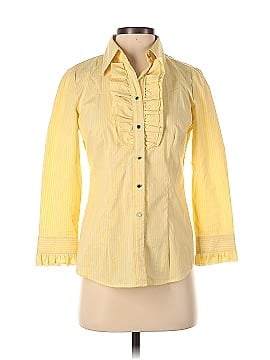 New York & Company 3/4 Sleeve Button-Down Shirt (view 1)