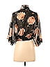Knot Sisters Black 3/4 Sleeve Blouse Size XS - photo 2