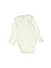 Gerber 100% Cotton Solid Ivory Long Sleeve Onesie Size 0-3 mo - photo 2