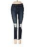 Just Black Color Block Blue Jeans Size 26 waist - photo 1