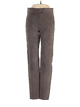 Ecru Leather Pants (view 1)