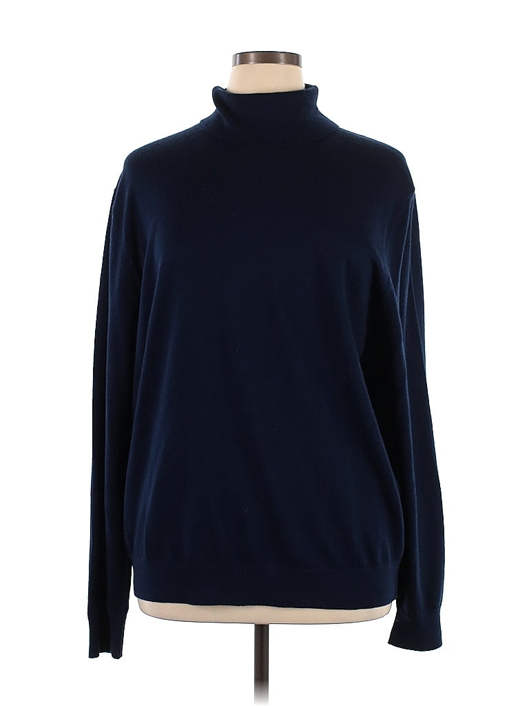 Banana Republic Factory Store 100% Merino Blue Wool Sweater Size XL - photo 1