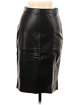 MNG Faux Leather Skirt (view 1)