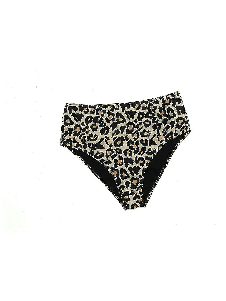 NAFLEAP - Costume da bagno brasiliano da donna, 2 pezzi, con scollo alto, taglio a collo alto, per il controllo della pancia, con buco della serratura - nero - L