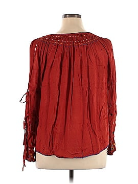 Red Carter Long Sleeve Blouse (view 2)