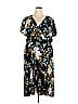 Shein Floral Motif Floral Black Casual Dress Size 4X (Plus) - photo 1