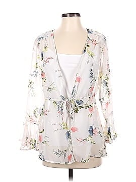 Moon Orchid 3/4 Sleeve Blouse (view 1)