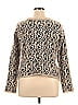XOXO Paisley Tweed Floral Animal Print Tan Pullover Sweater Size XL - photo 2