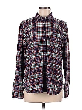 J.Crew Factory Store 3/4 Sleeve Button-Down Shirt (view 1)