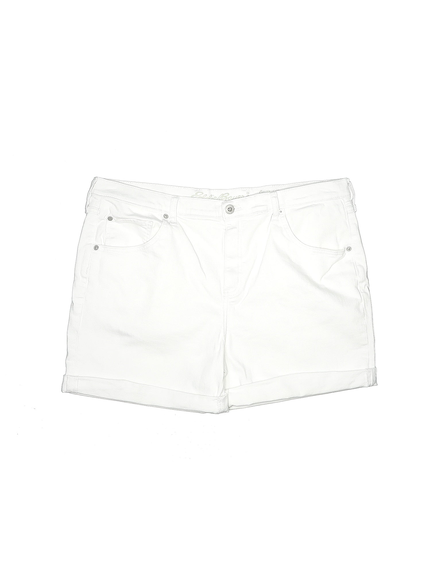 eddie-bauer-solid-white-denim-shorts-size-16-64-off-thredup