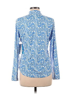 GG Blue Long Sleeve Blouse (view 2)