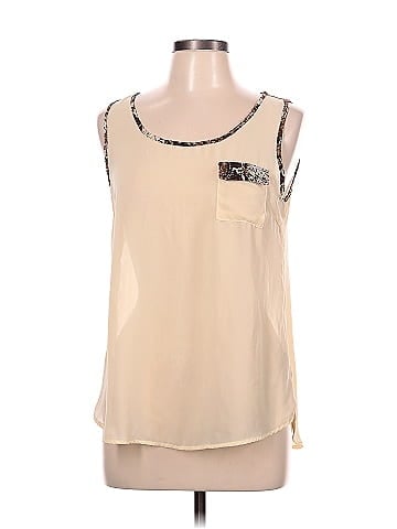Edge Sleeveless Blouse (view 1)