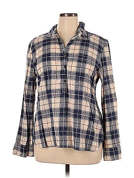 J.Crew Factory Store Long Sleeve Button-Down Shirt (view 1)