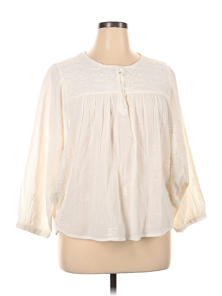 Rachel Zoe Ivory 3/4 Sleeve Blouse Size XL - 81% off | ThredUp