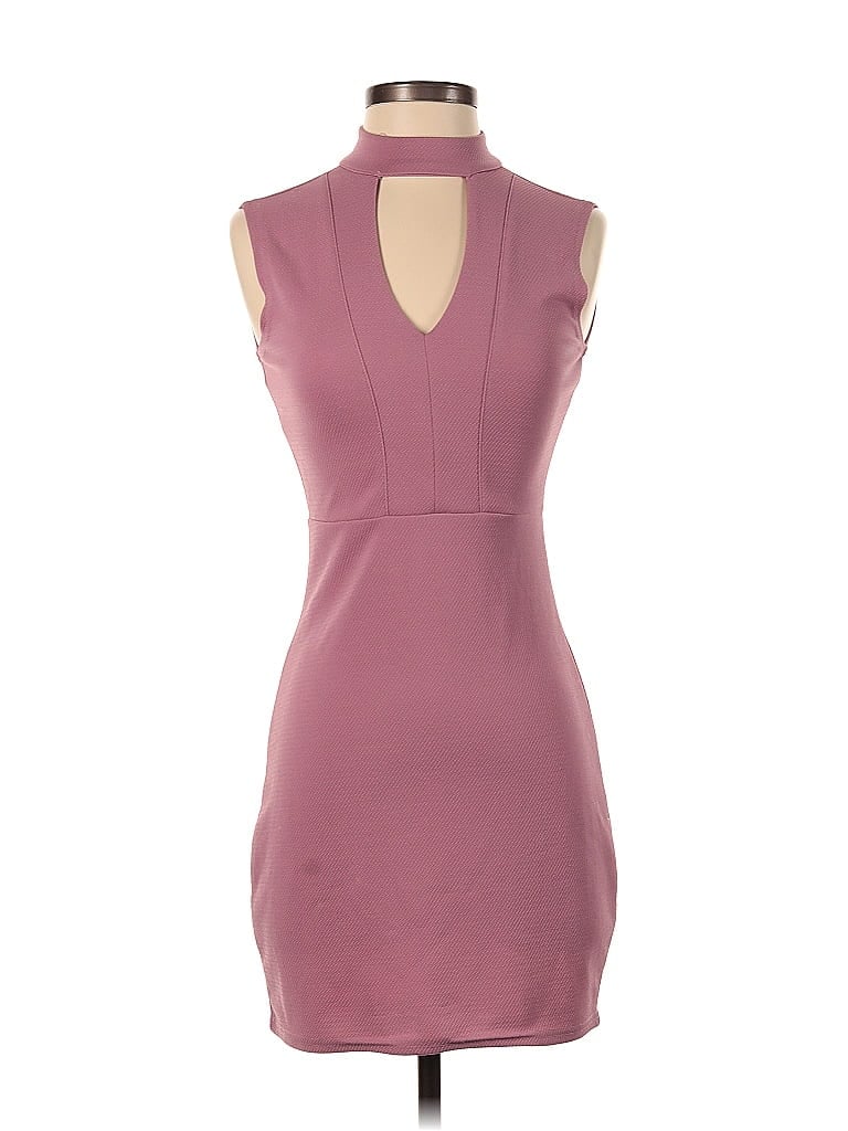 Pre-owned No Boundaries Cocktail Dress In Burgundy