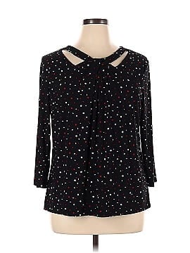Black Label by Evan Picone 3/4 Sleeve Blouse (view 1)