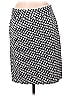 Banana Republic Houndstooth Jacquard Argyle Chevron-herringbone Graphic Chevron Black Casual Skirt Size 8 - photo 1