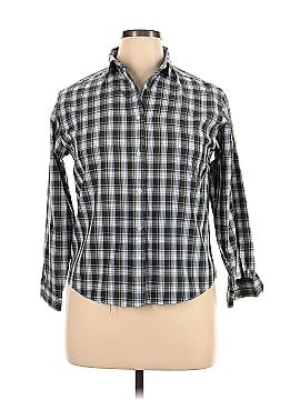 Single Needle Tailoring Long Sleeve Button-Down Shirt (view 1)