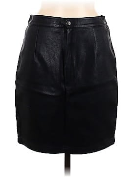 Sunset & Spring Faux Leather Skirt (view 1)