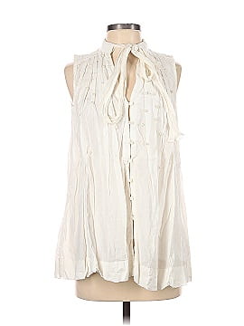Feather Bone by Anthropologie Sleeveless Button-Down Shirt (view 1)