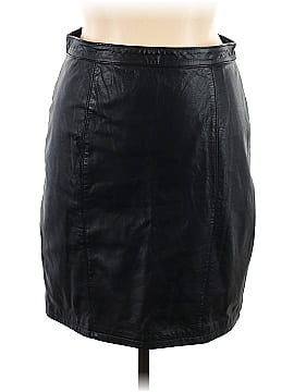 Global Identity Leather Skirt (view 1)