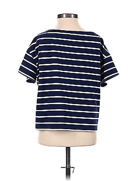 Madewell V-Neck Button-Front Boxy-Crop Tee (view 2)