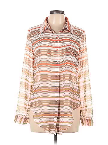 Edge Long Sleeve Blouse (view 1)