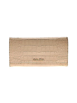 Miu Miu Croc-Embossed Leather Wallet (view 1)