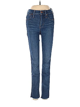 Madewell 9" Mid-Rise Skinny Jeans in Paloma Wash: Raw-Hem Edition (view 1)