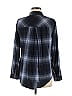 BDG 100% Cotton Plaid Ombre Blue Long Sleeve Button-Down Shirt Size M - photo 2
