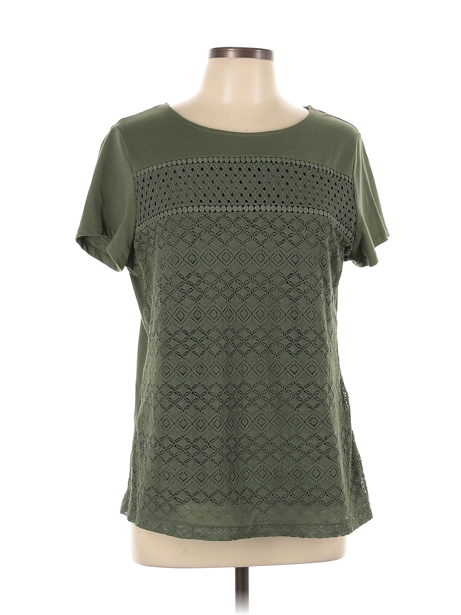 Croft & Barrow Green Short Sleeve Top Size L - 47% off | ThredUp