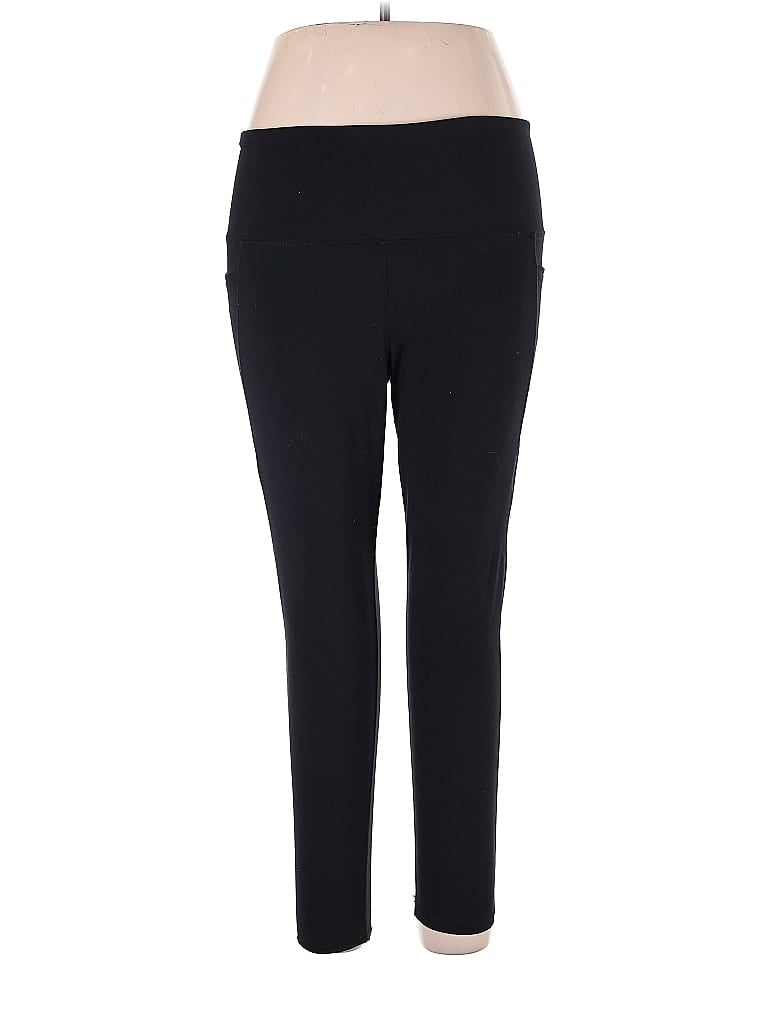 Danskin Solid Black Active Pants Size XL - photo 1