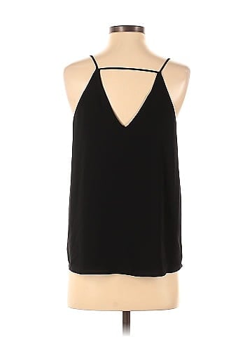 Ann Taylor LOFT 100 Polyester Black Sleeveless Blouse Size S petite 81 off ThredUp