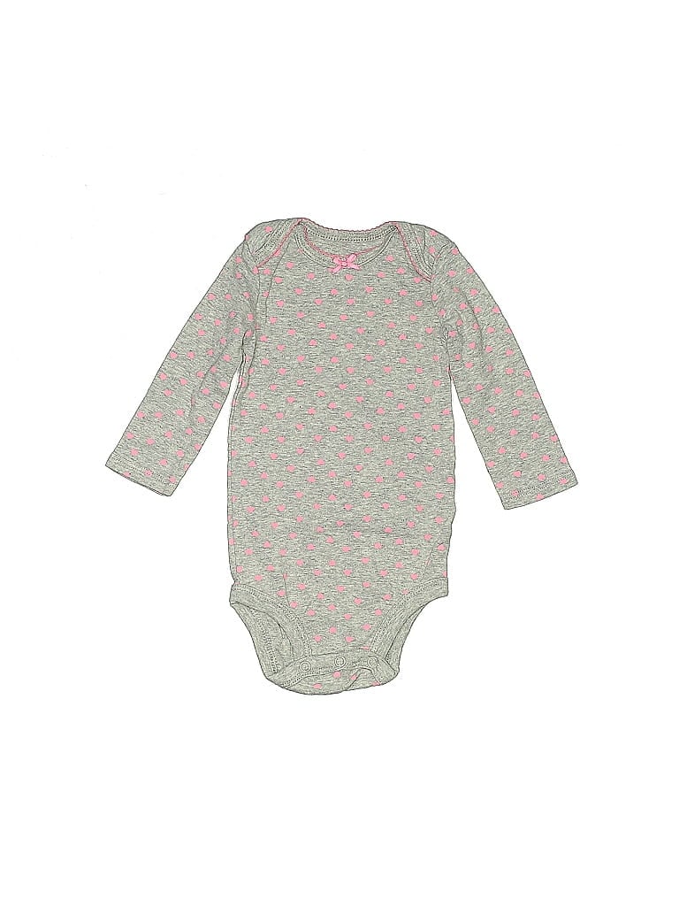 Click to view more detailed imagery on our partner's website Pre-owned Child Of Mine By Carter's Babies' Long Sleeve Onesie In Green