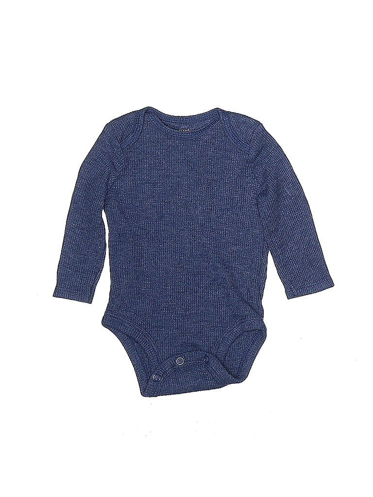 Click to view more detailed imagery on our partner's website Pre-owned Just One You Made By Carter's Babies' Long Sleeve Onesie In Blue